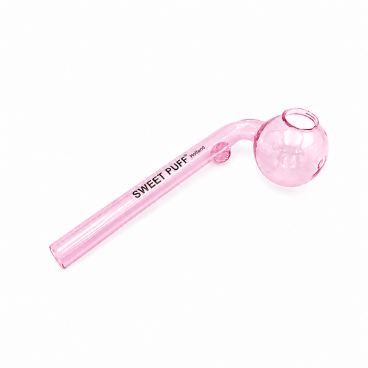 Full Colour Sweet Puff Glass Pipe 12cm - Oz Sweet Puff