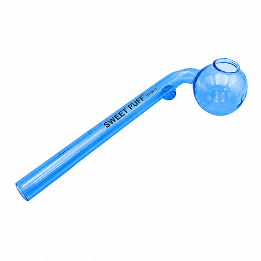 Full Colour Sweet Puff Glass Pipe 14cm - Oz Sweet Puff