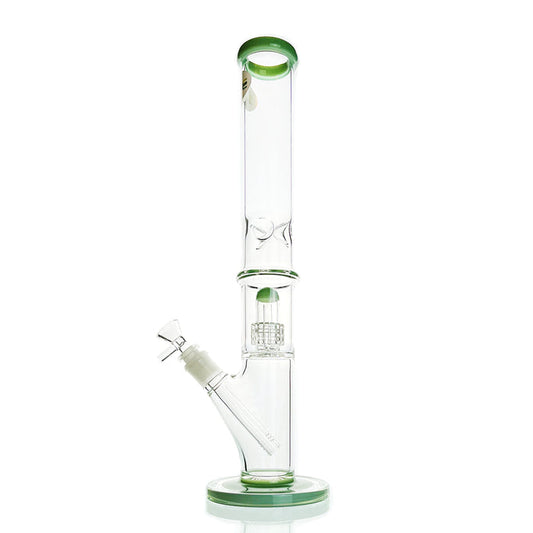 WEGE Ice Catcher Straight Tube Percolator Glass Bong 41cm Jade