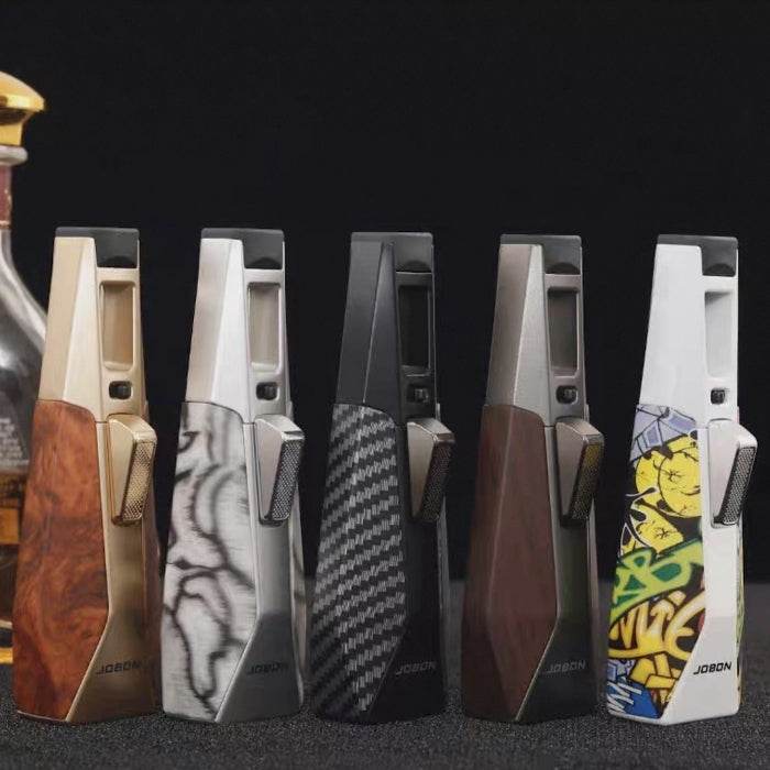 Jobon Zinc Alloy Butane Torch Lighter – Adjustable Jet Flame