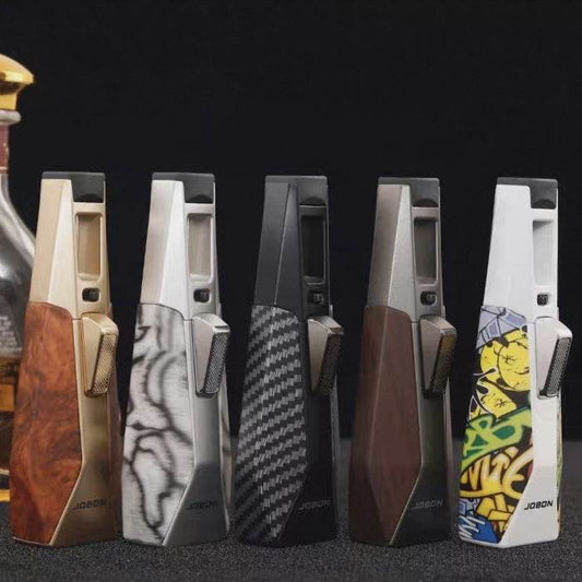 Jobon Zinc Alloy Butane Torch Lighter – Adjustable Jet Flame