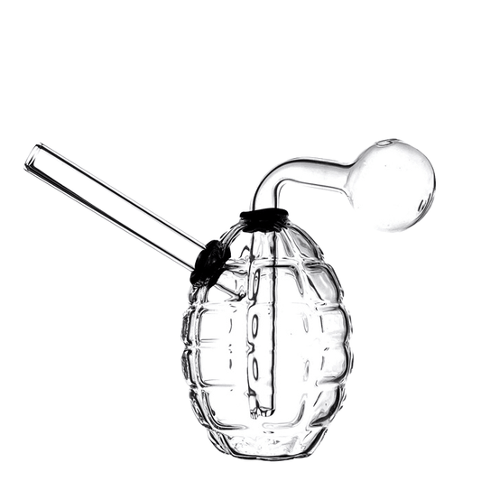 Grenade Glass Bubbler Water Pipe 10cm - Oz Sweet Puff