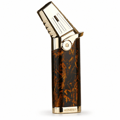 Honest Standing Triple Jet Flame Lighter Amber Camo