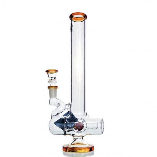 Agung Percolator Inline Glass Bong 28cm Amber