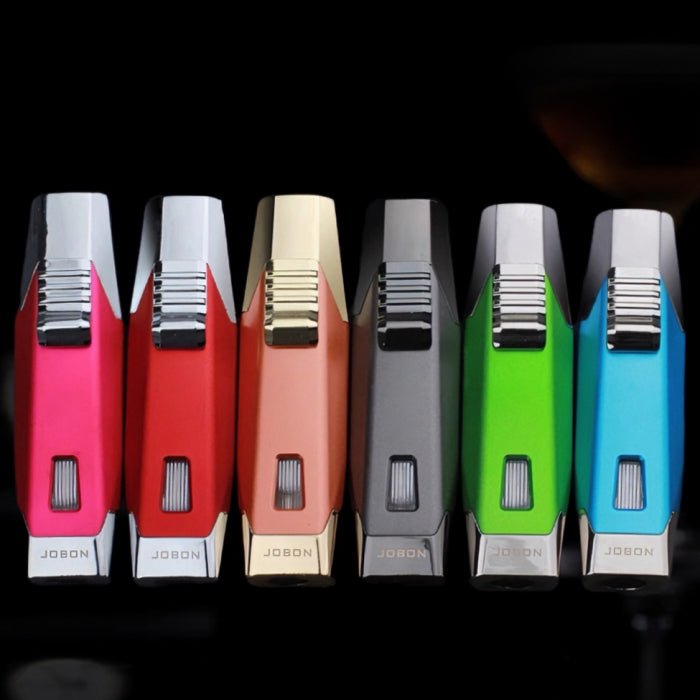 Jobon Double Flame Refillable Jet Torch Lighter