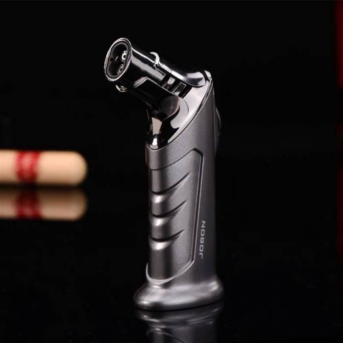 JOBON Double Flame Standing Jet Lighter Grey
