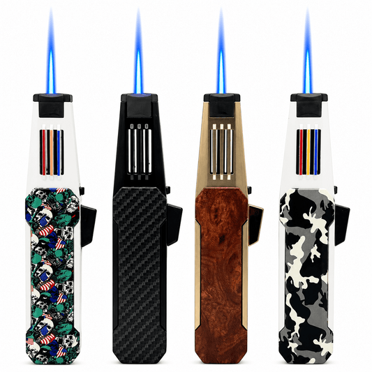 Jobon Large Zinc Alloy Jet Lighter 17cm
