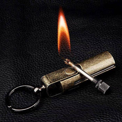 Jobon Matchlike Metal Portable Lighter With Key Ring