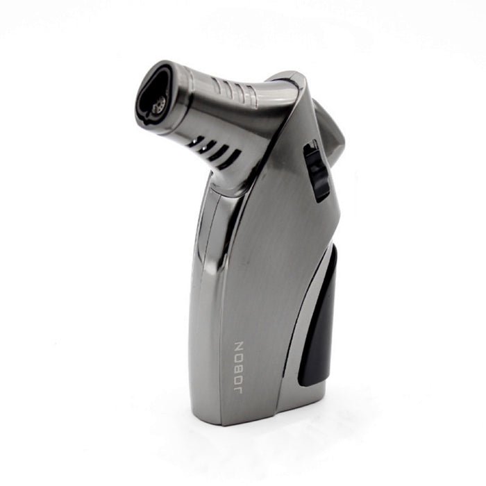 Jobon Metal Triple Jet Flame Lighter Gun Metal Grey