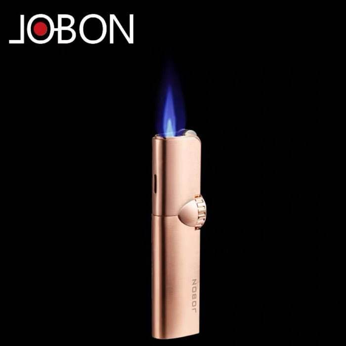 JOBON Rose Gold Flint Lit Slim Jet Lighter