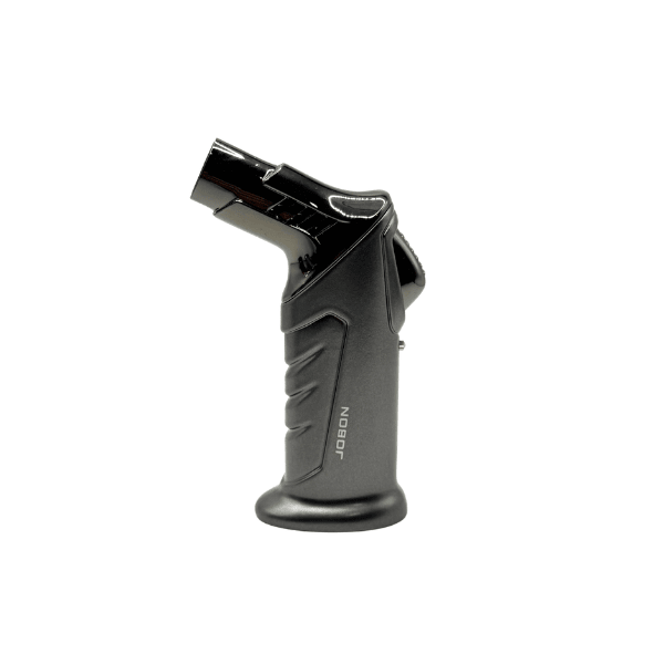 Jobon Standing Twin Jet Flame Lighter 11cm Grey