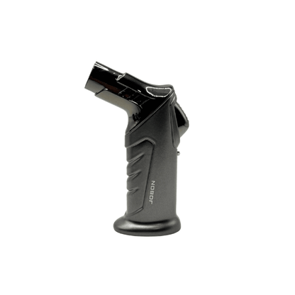 Jobon Standing Twin Jet Flame Lighter 11cm Grey