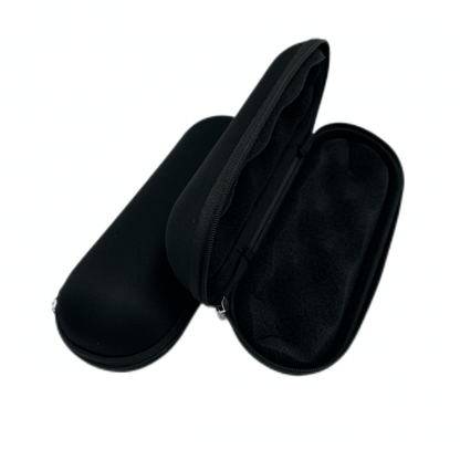 Large Sweet Puff Glass Pipe Pouch Case With Zip Lock Black