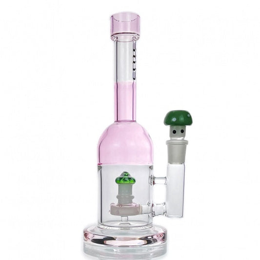 HBKing Elite Mushroom Percolator Glass Bong 25cm Pink