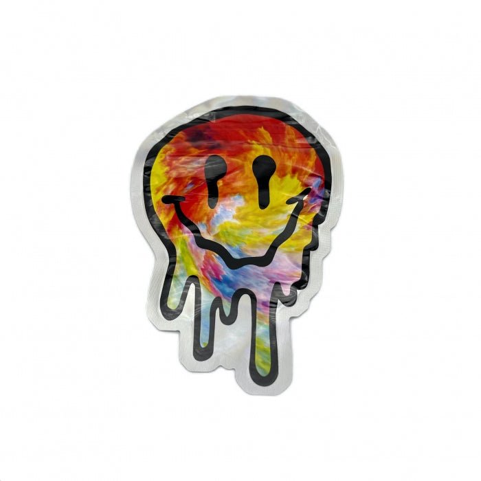 Melt Face Die Cut Mylar Bag With Ziplock 10cm