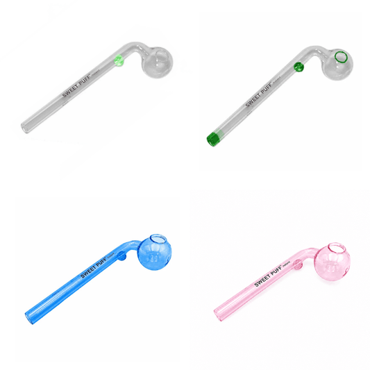Mixed Designs Sweet Puff Glass Pipes - Oz Sweet Puff