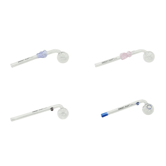 Mixed Designs Sweet Puff Glass Pipes - Oz Sweet Puff