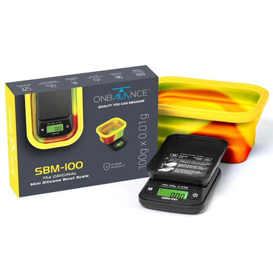 On Balance Digital Scales With Rasta Silicone Collapsible Bowl 0.01g-100g