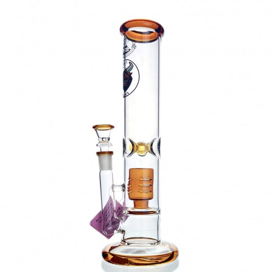 Agung Percolator Straight Tube Glass Bong 30cm