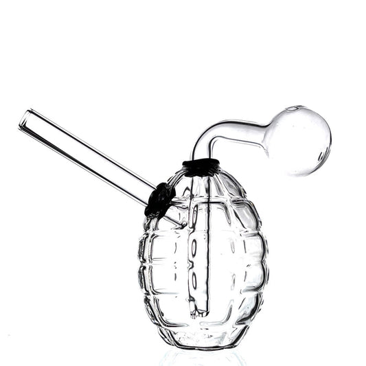 Grenade Glass Bubbler Water Pipe 10cm