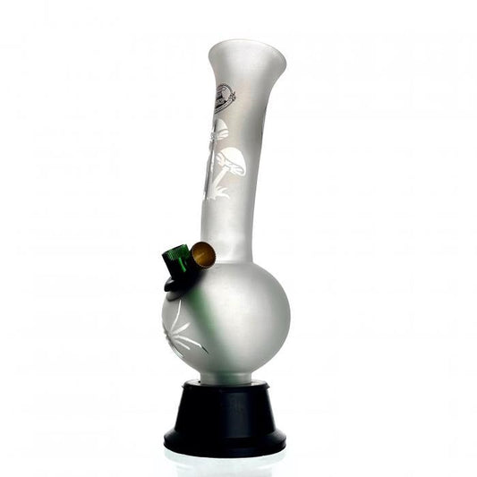 Agung Frosted Bubble Glass Bong 24cm
