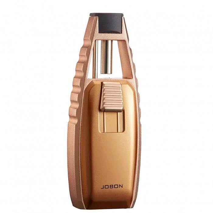 Jobon Brand Butane Gas Lighter Blue Flame Turbo Torch Jet Cigar Lighter gold