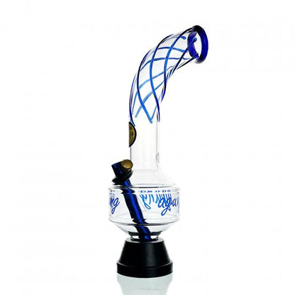 Agung Swirl Glass Bong 34cm Blue