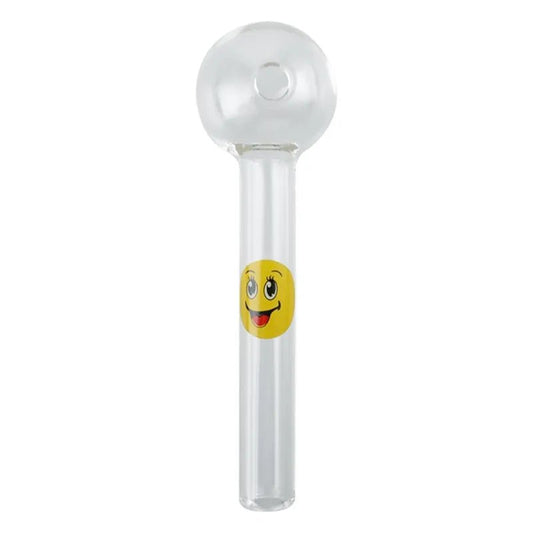Smiley Face Glass Pipe 11cm - Oz Sweet Puff