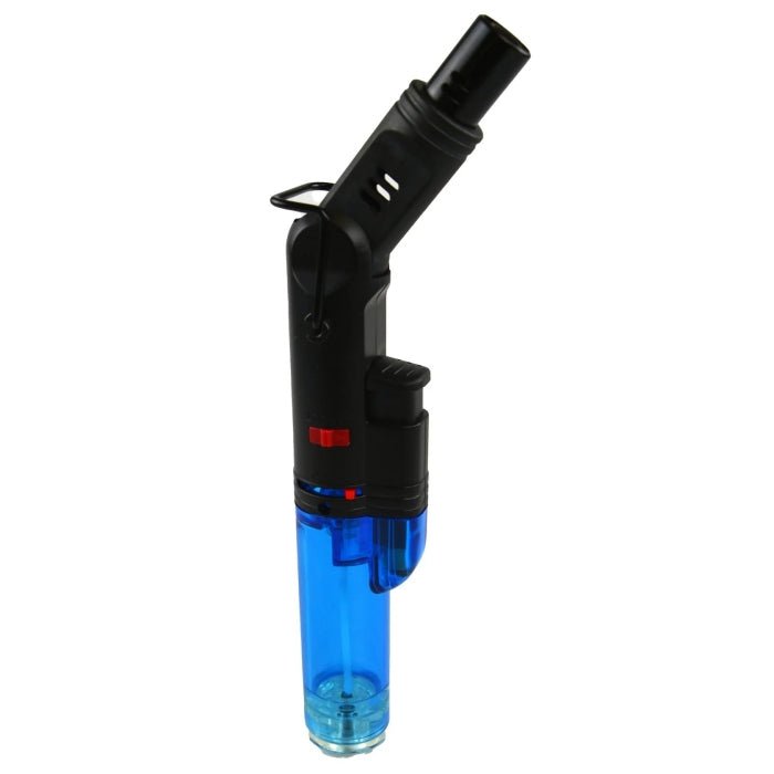 Stand Up Adjustable Head Jet Lighter Transparent Body