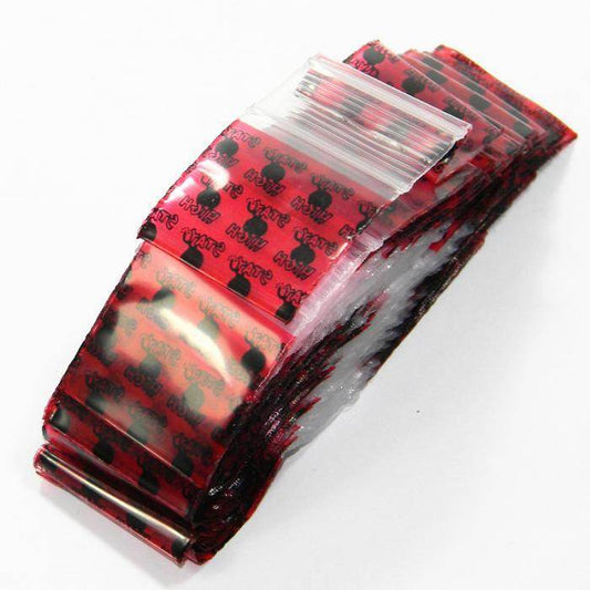 Stay High Design Resealable Plastic Bags 32x32mm 100 Pack