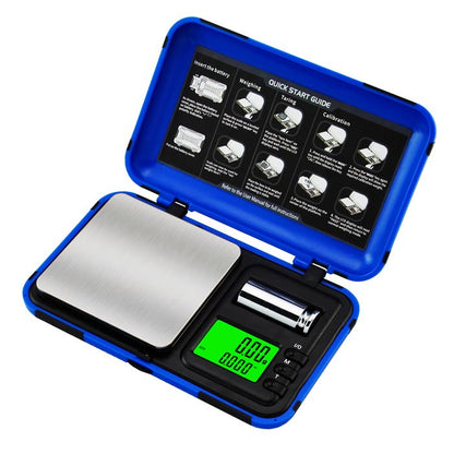 Transformer Dual Units Displayer Tough Digital Scales 0.01g-200g Blue