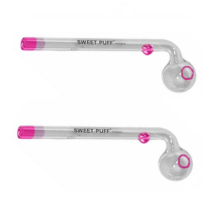 Sweet Puff Glass Pipe 14cm 2 Pack