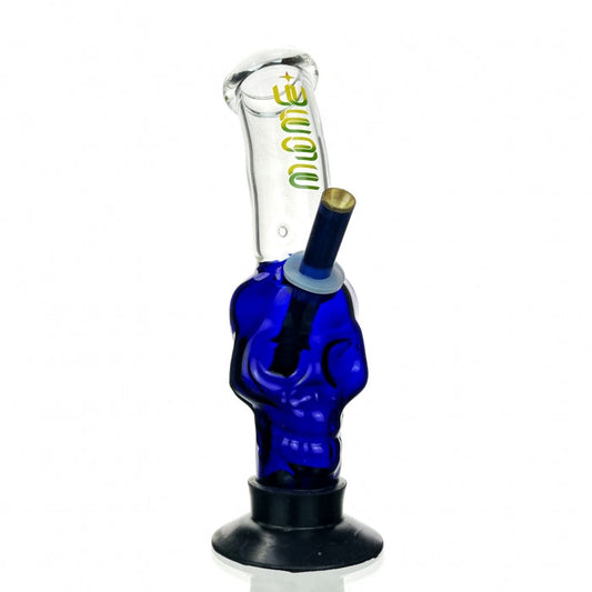 WEGE Blue Skull Gripper Glass Bong 28cm