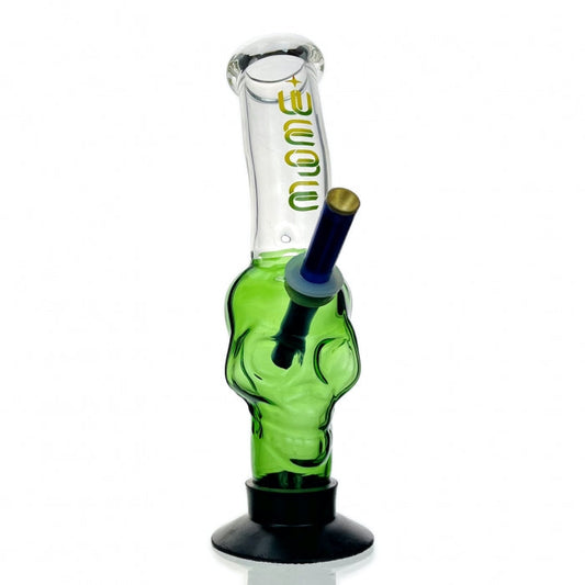 WEGE Green Skull Gripper Glass Bong 28cm