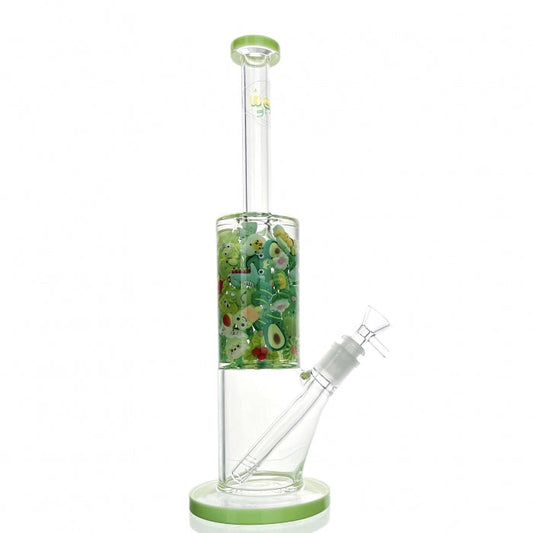 WEGE Mixed Green Jade Glass Bong 33cm