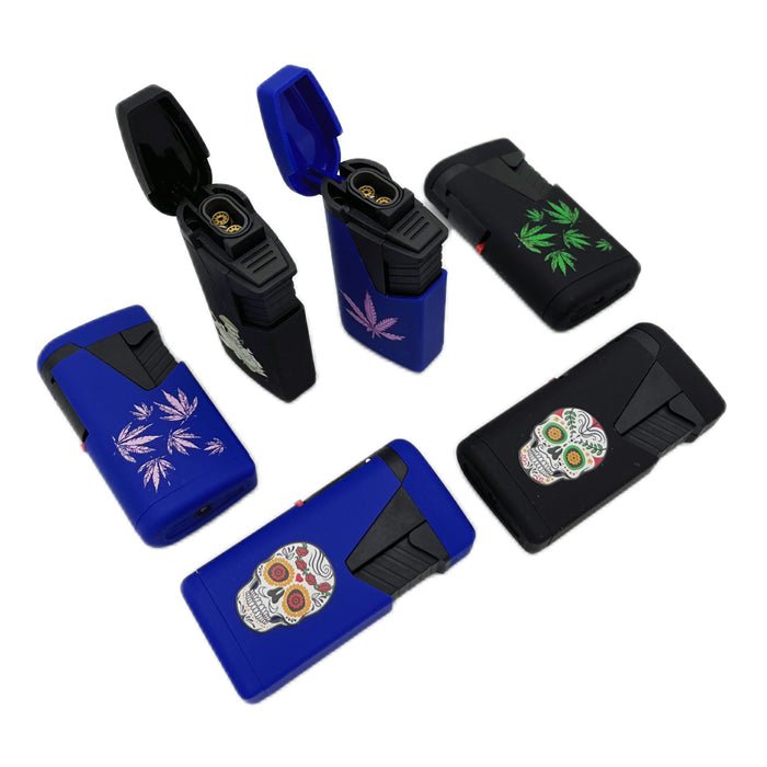 Zengaz Flip Lid Double Flame Jet Lighter