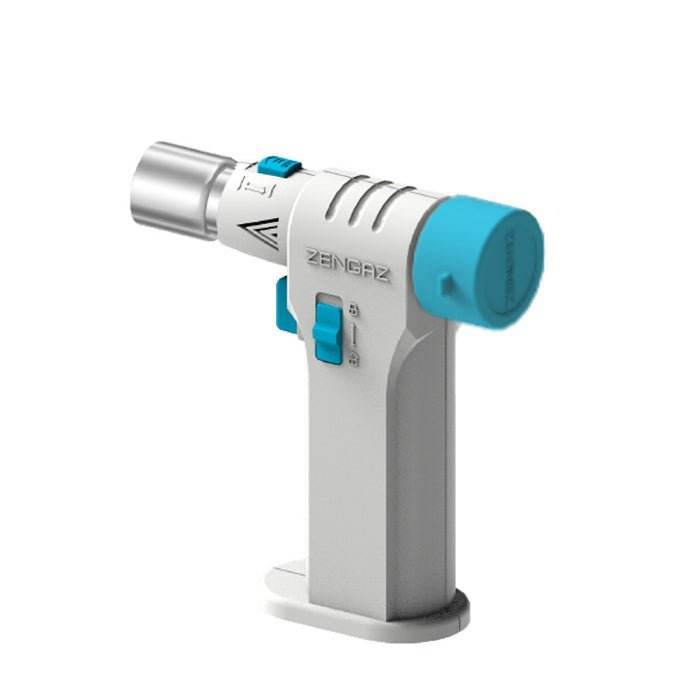 Zengaz White Dual Flame Burner Jet Lighter
