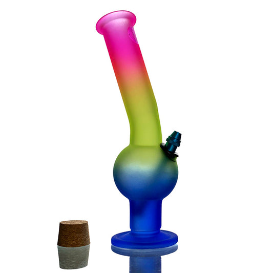 OZS Large Rainbow Glass Bong 31cm