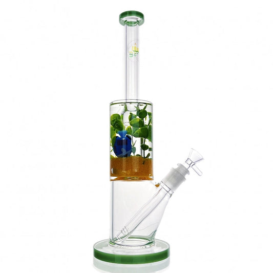 WEGE Underwater Landscape Green Glass Bong 33cm